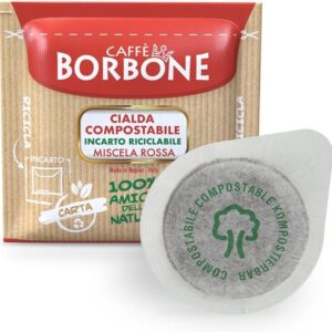 Caffè Borbone Cialda Compostabile, Miscela Rossa - 200 Cialde - Sistema ESE