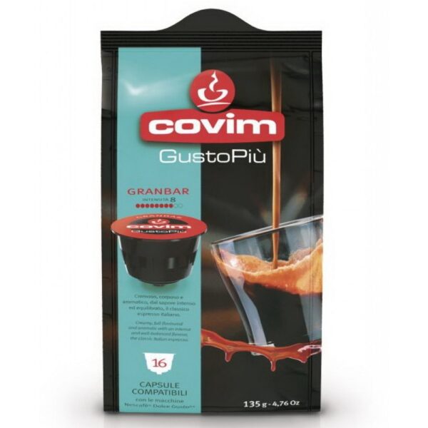 Covim Gusto Più Granbar 16 Capsule compatibili Dolce Gusto