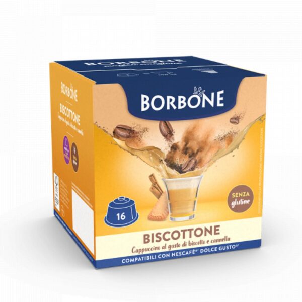 Borbone Biscottone 16 Capsule compatibili Dolce Gusto