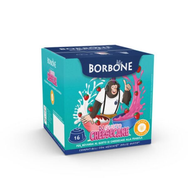 Borbone DJ Gusto Cheesecake 16 Capsule compatibili Dolce Gusto