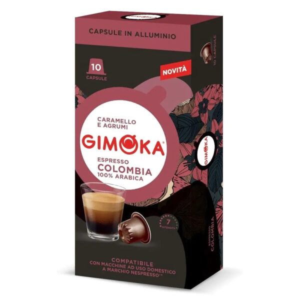 Gimoka Espresso Colombia 10 Capsule compatibili Nespresso