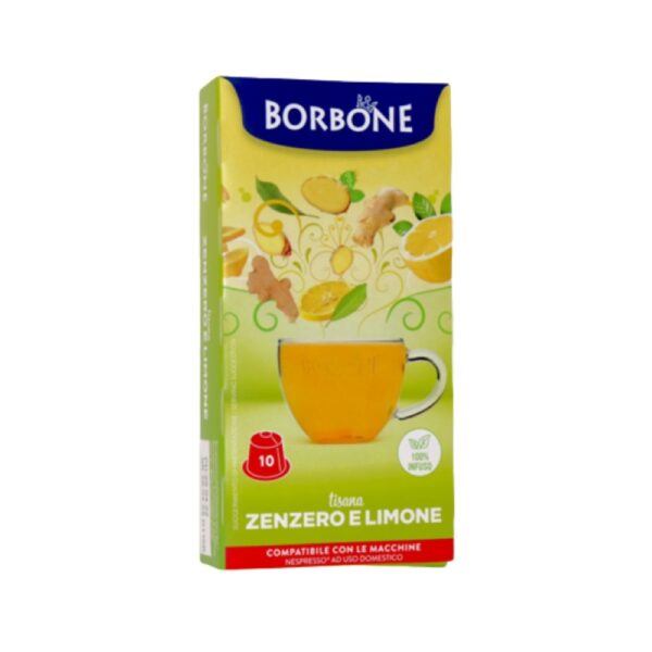 Borbone Tisana Zenzero e Limone 10 Capsule compatibili Nespresso