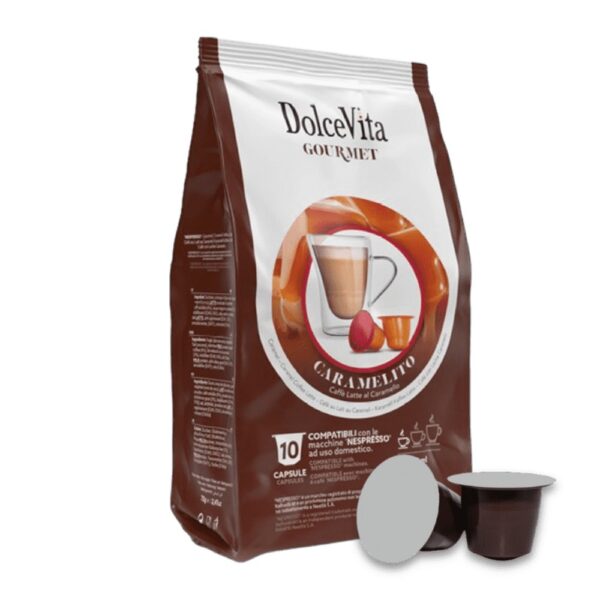 DolceVita Caramelito 10 Capsule compatibili Nespresso