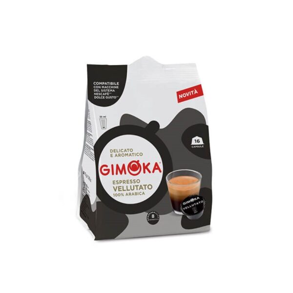 Gimoka Espresso Vellutato 16 Capsule compatibili Dolce Gusto