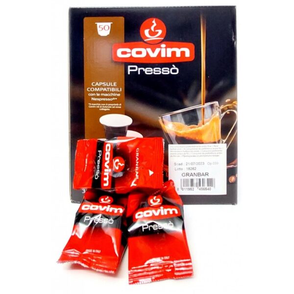 Covim Pressò Granbar 50 Capsule compatibili Nespresso