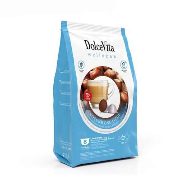 DolceVita Wellness Nocciolone Light 8 Capsule compatibili Dolce Gusto