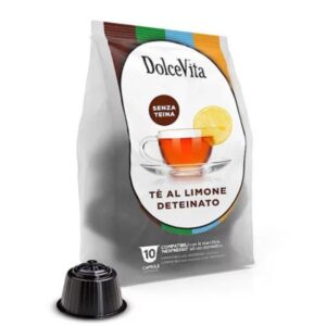 DolceVita Tè deteinato al limone 16 Capsule compatibili Dolce Gusto