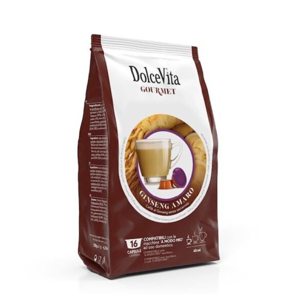 DolceVita Ginseng Amaro 16 Capsule compatibili Dolce Gusto