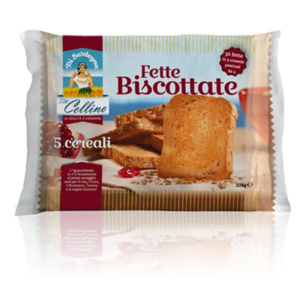 Fratelli Cellino Fette Biscottate 5 Cereali 324 g