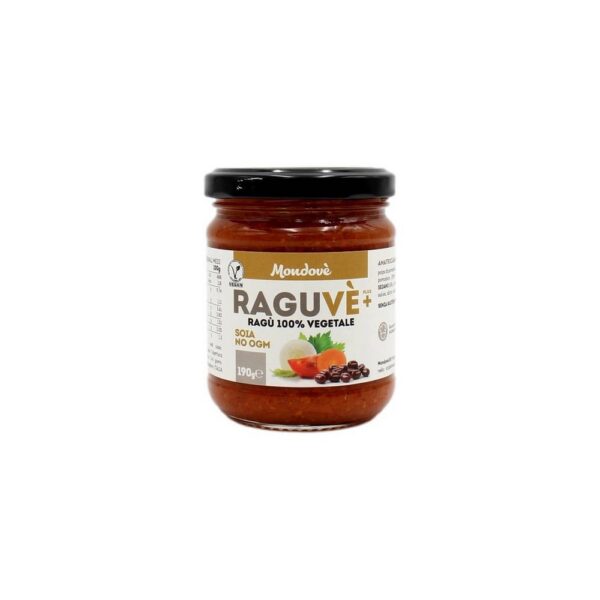 Mondove RaguVe PLUS Ragu Vegetale Con soia no ogm 190 g