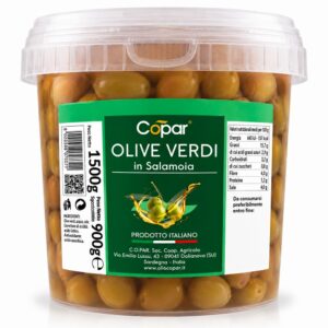 Copar Olive – 6 Secchielli da 900 g Sgocciolato – Totale 5,4 Kg