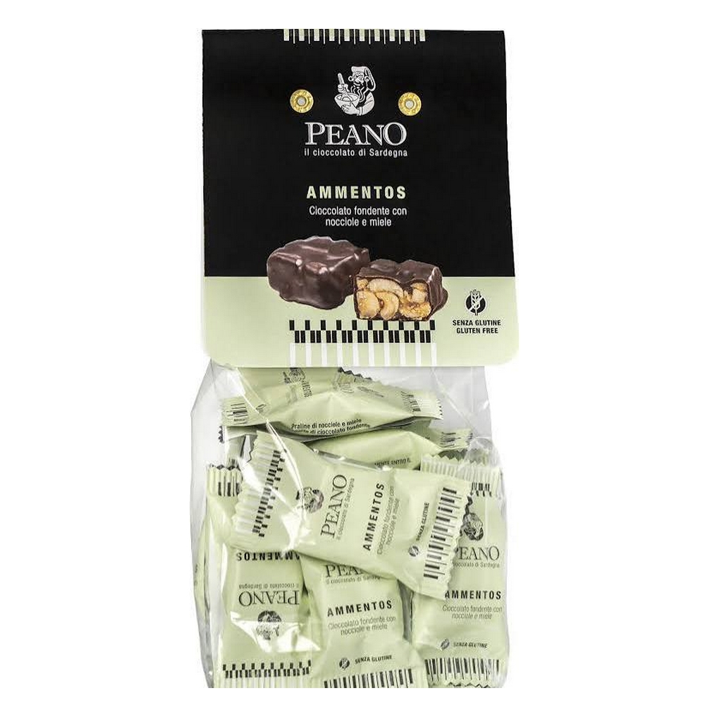 Peano Ammentos 200 g – Praline Sarde con Nocciole, Miele e Cioccolato Fondente