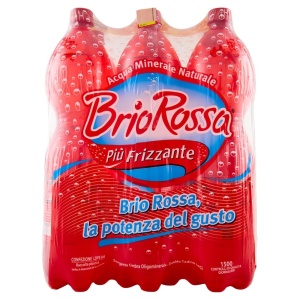 Rocchetta Brio Rossa Acqua Frizzante 1,5 L – Confezione 12 Bottiglie
