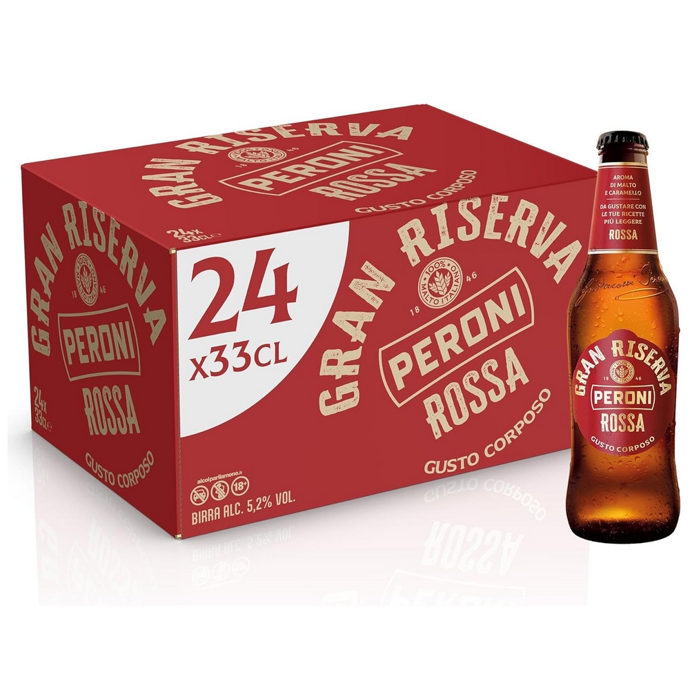 Peroni Gran Riserva Rossa 33 cl – Cassa da 24 Bottiglie